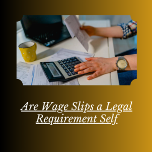 Are Wage Slips a Legal Requirement Self