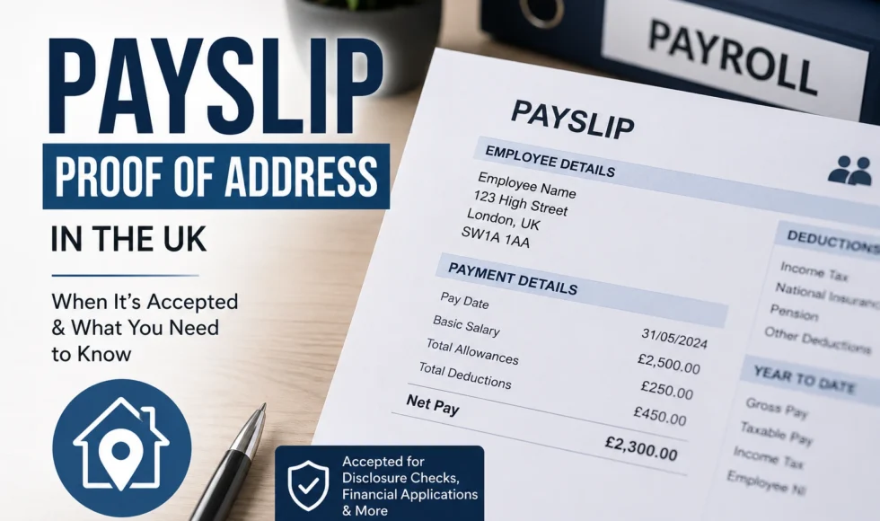 Payslip Proof of Address