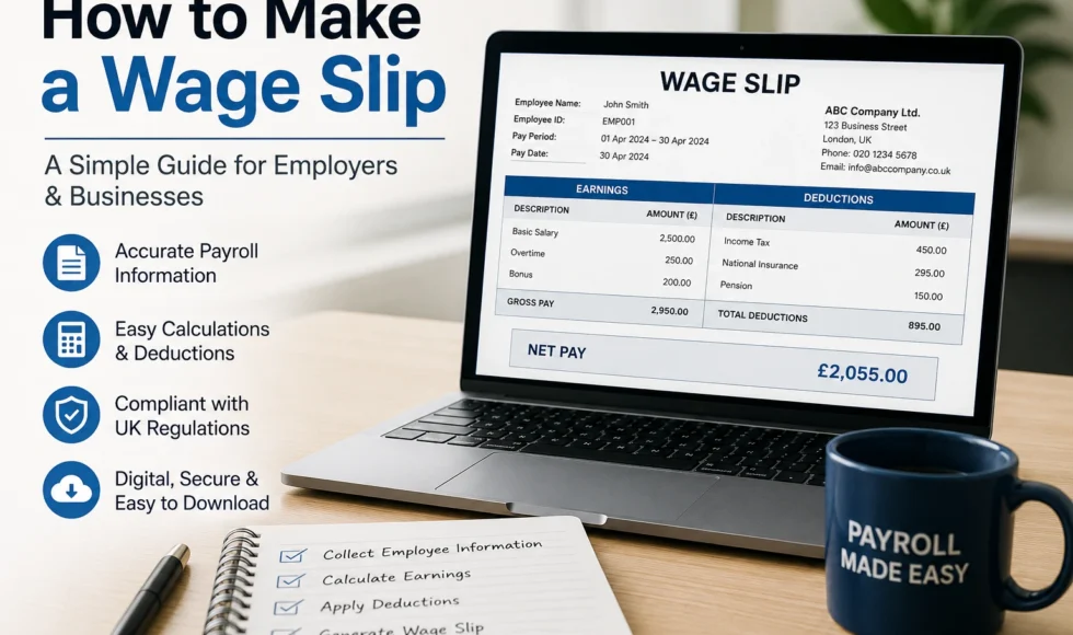 How to Make a Wage Slip