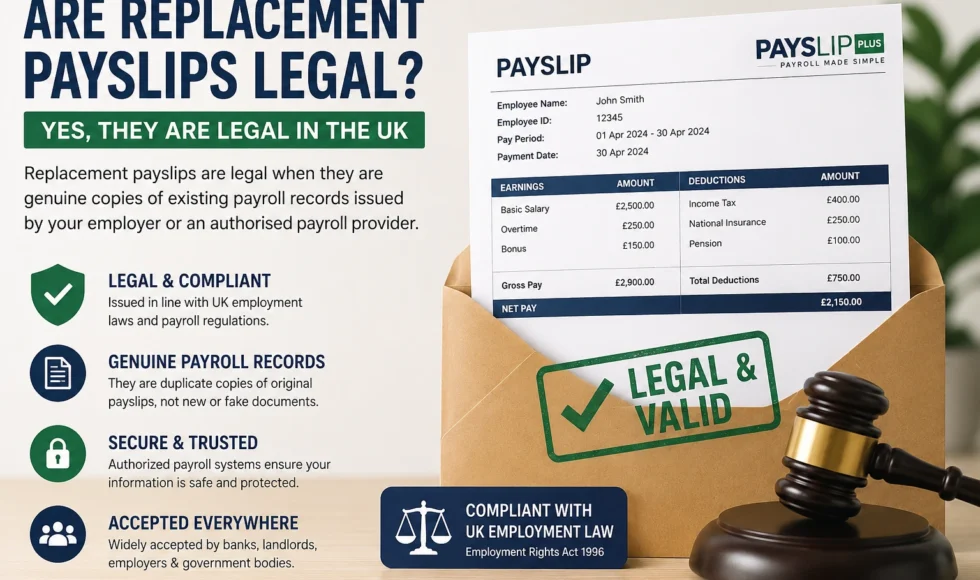 Are Replacement Payslips Legal