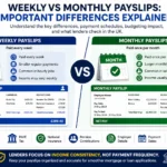 Weekly vs Monthly Payslips: Important Differences Explained